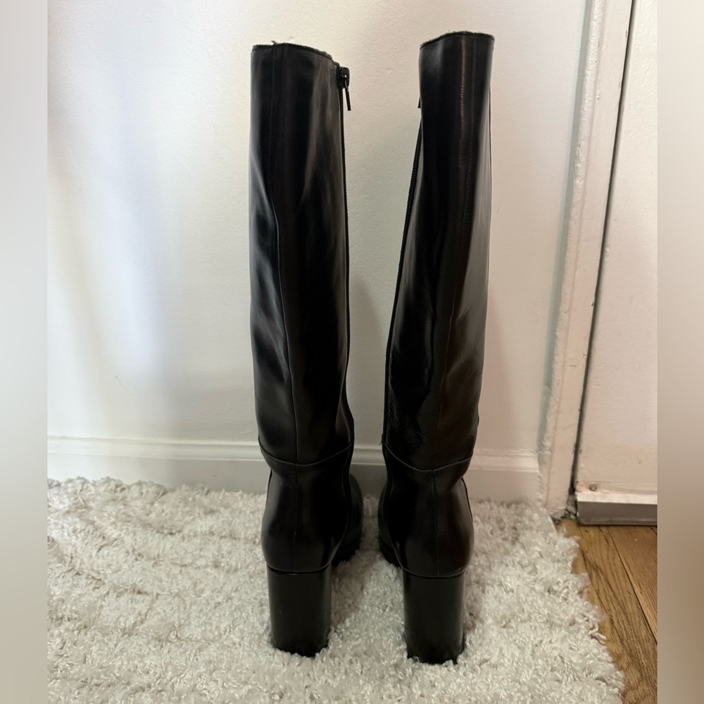 Steve Madden Azura Womens Leather Tall Knee-High Boots - Picture 4 of 6
